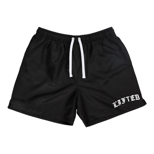 Lifted Nylon Shorts (Black)