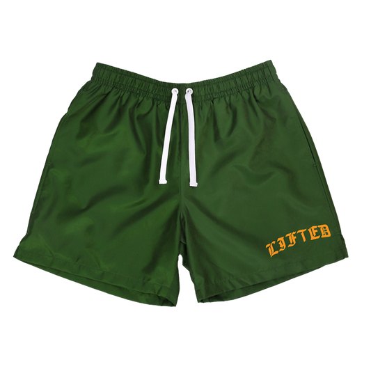 Lifted Nylon Shorts (Green)