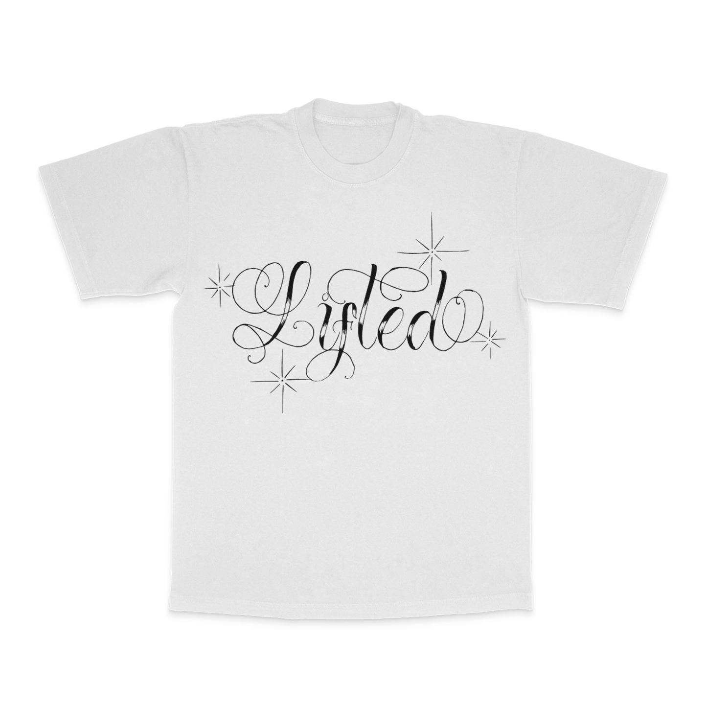 Lifted Script Tee (White)